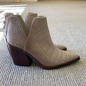 Vince Camuto Snakeskin Booties